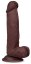 Realistic Dildo Slidy Cock 15 x 4 cm Brown - gb42519