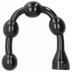 Černé anální kuličky - Butt Man (50 x 6 cm)
