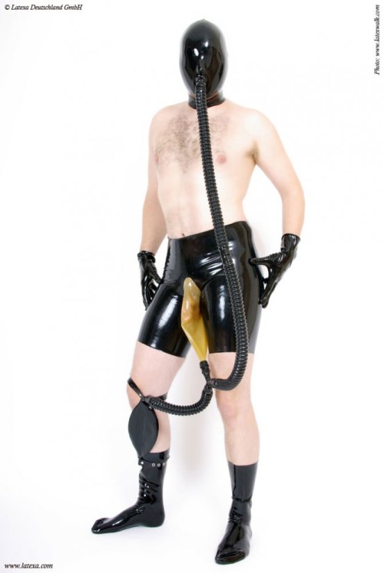 Latexové kraťasy s piss vreckom - la3232