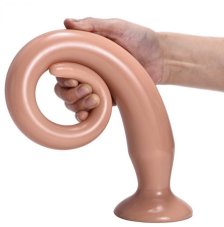 Long dildo Tail Flex L 48 x 4,5 cm Flesh - gb31288
