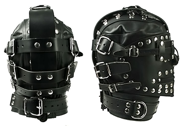 Luxusní kožená maska BDSM pro ty nejnáročnější!