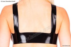 Silná latexová podprsenka - pohľad zozadu