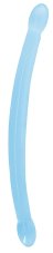 Double Dildo Crystal RealRock 42 x 3,5 cm Blue - gb44463