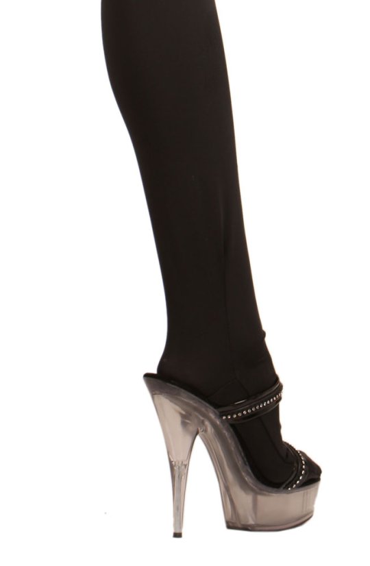 Elastický catsuit s chodidlami a stojáčikom pri krku - chodidlo