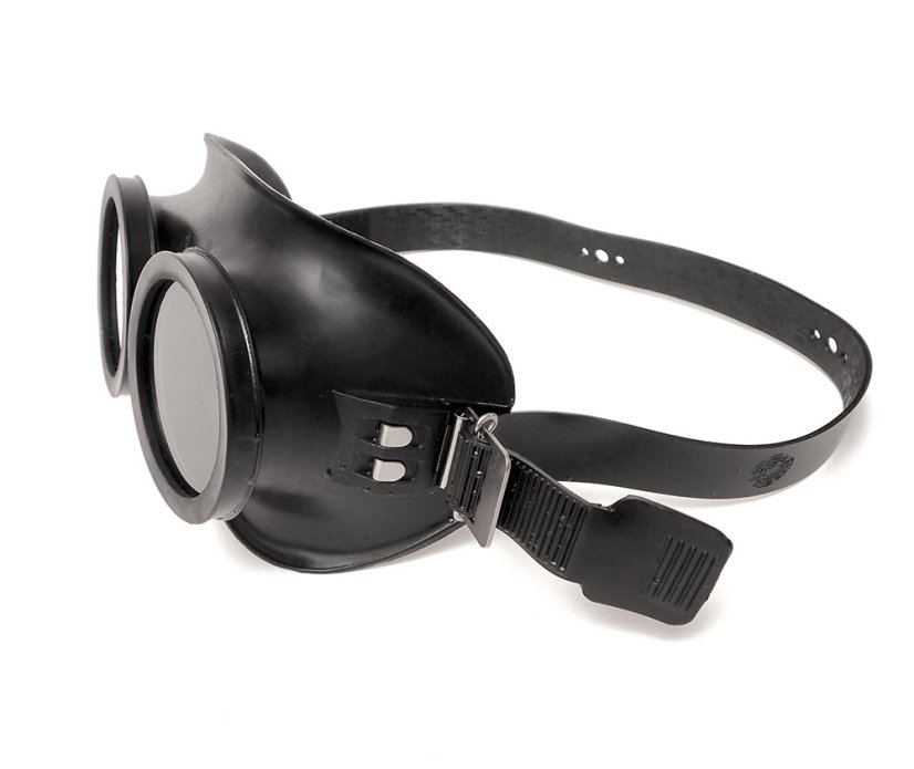 Gumové ochranné okuliare pre Heavy Rubber a fetiš