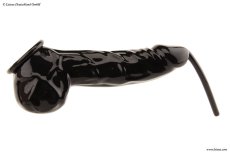 Latexový kondóm s semenníkmi a hadičkou