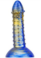 Dildo Fantasy Saperli 16 x 4.5 cm Blue-Gold - gb45076
