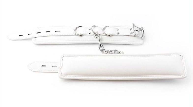 White padded ankle cuffs