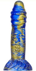 Dildo Fantasy Croq 19 x 5 cm Blue-Gold - gb45109