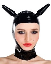 Latexová maska s análními kolíky Latexová maska s análními kolíky