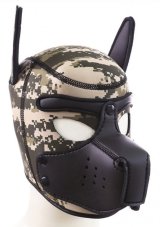 Neoprenová psí maska maskáč-černá Neoprenová psí maska maskáč-černá