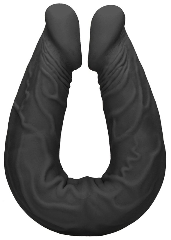 Double dildo Realrock 36 x 4,4 cm Black - gb39632