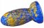 Warnax Dragon Egg Dildo 13 x 7 cm Blue-Gold - gb45083