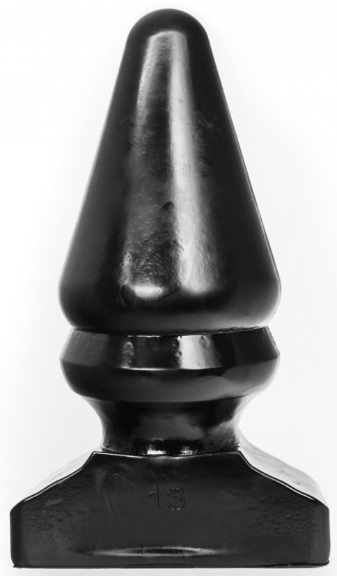 Černý anální mega-kolík (22 x 12 cm)