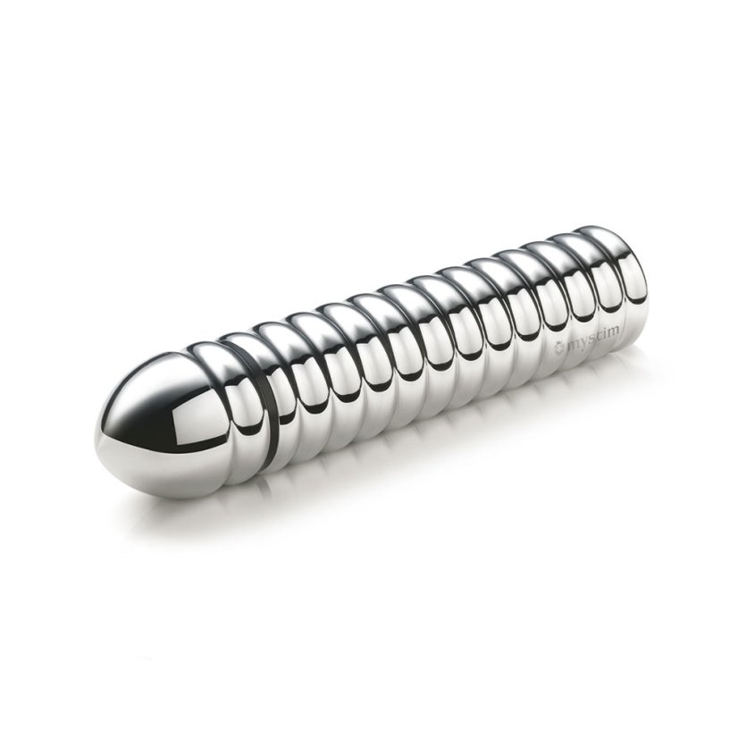 Kovové dildo pro elektrosex - Groovey George