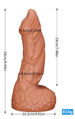 Monster dildo Leviax M 19 x 5,5 cm - gb41908