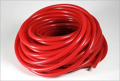 Červená latexová hadice