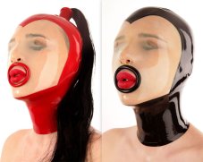 Latexová maska na orálny sex, bez očí