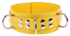 Leather Collar "The Red" Yellow Leather Collar "The Red" Yellow