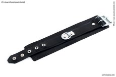 Latexové putá na členky s decentným D-krúžkom - detail