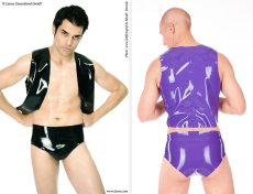 Jednoduchá latexová vesta bez zapínání