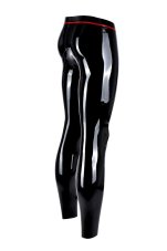 Latex leggings with penis hole - rear view