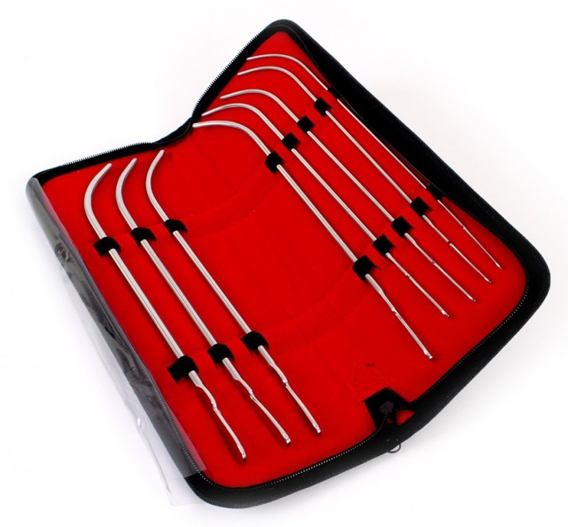 Sada 8 dilatátorov z nehrdzavejúcej ocele (3 - 7 mm)