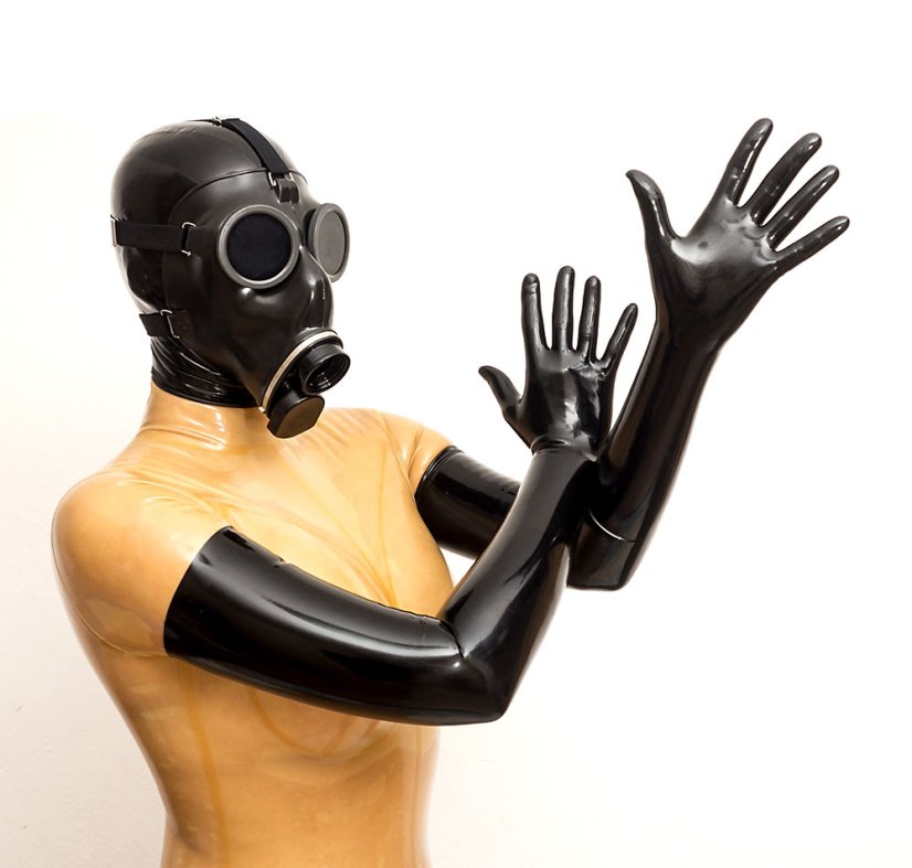 Dlouhé latexové rukavice nejvyšší kvality - ČERNÉ