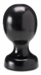 Černý anální kolík - Roundy (17 x 10,8 cm)