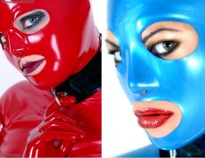 Anatomicky tvarovaná latexová maska - detail