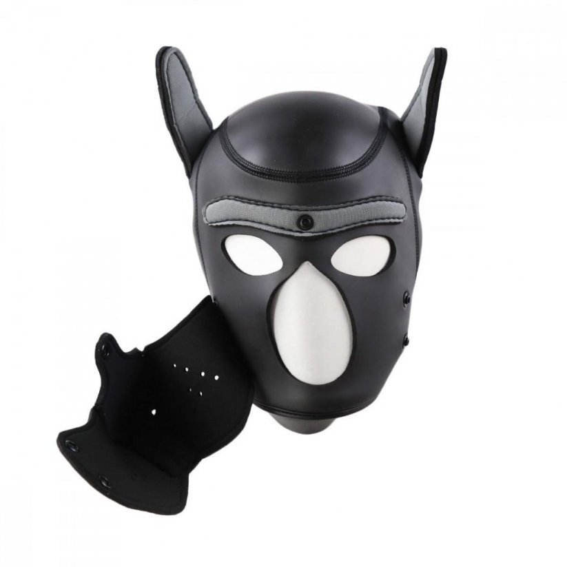 Neoprenová psí maska černá-maskáč - gb29209