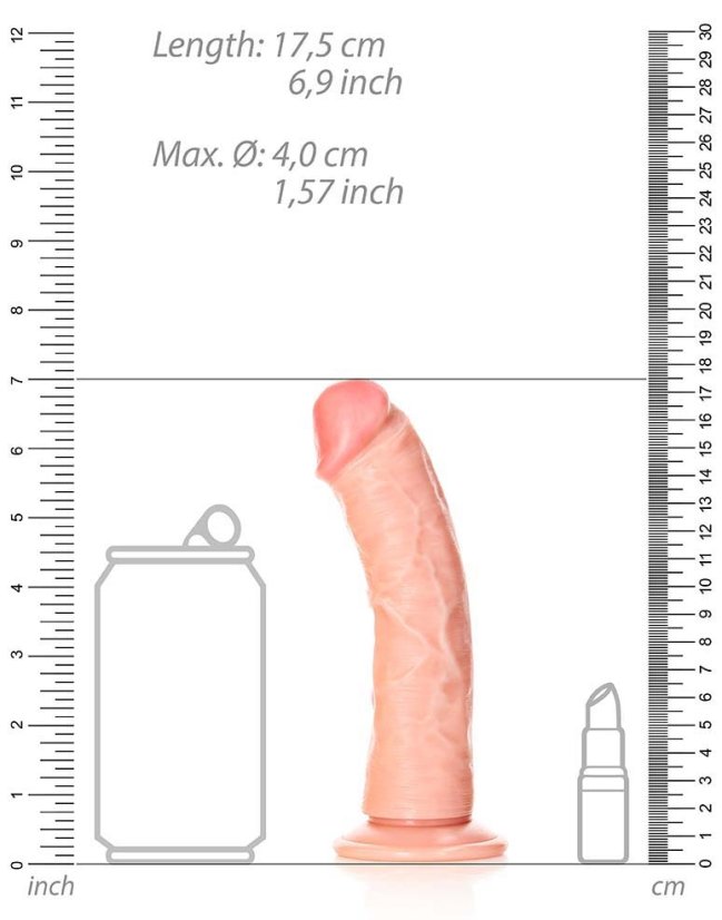 RealRock Little Curved Dildo 15,5 x 4 cm - gb44867
