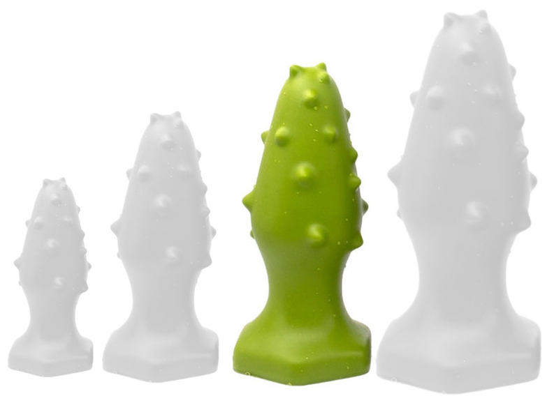 Monster Spike Silicone Plug L 14 x 5.5 cm Green - gb31133
