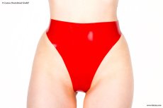 Extra vysoká latexová tanga