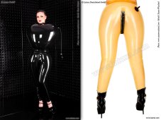 Inflatable latex pants