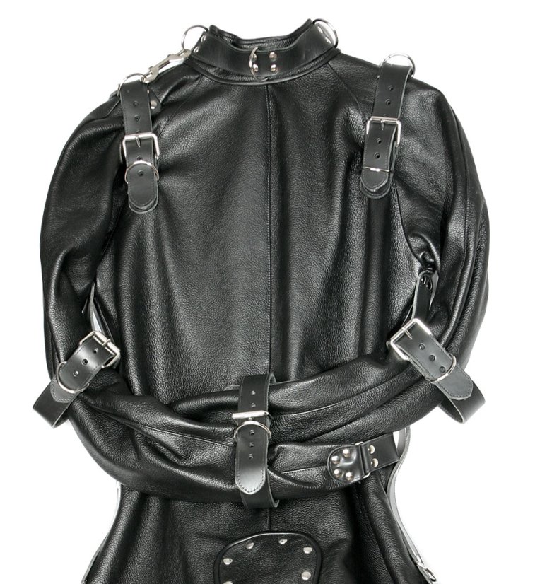 Kožená bondážna kombinéza - horný detail