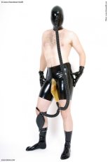 Latexové kraťasy s piss vreckom - la3232