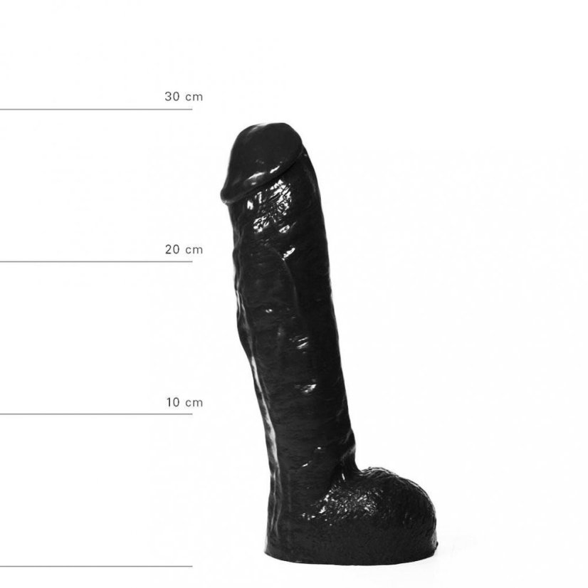 Černé dildo - Robin (29 x 6,5 cm)