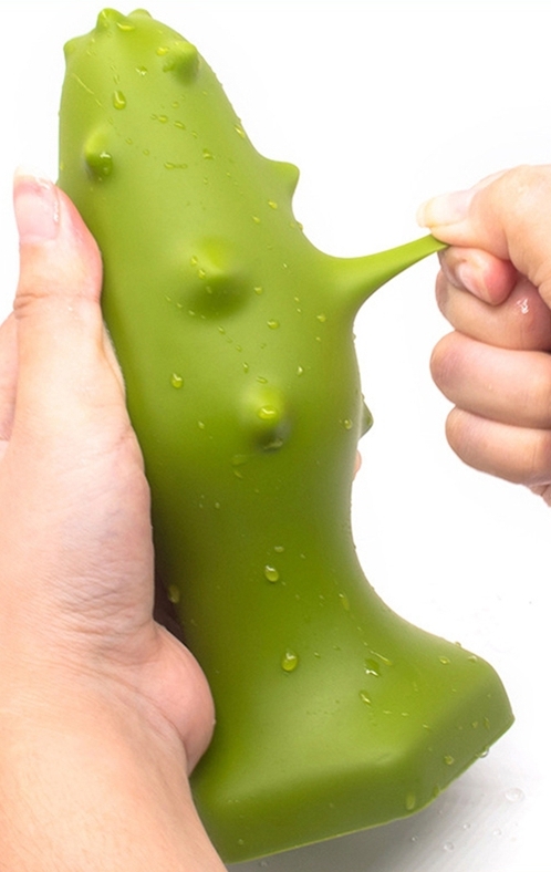 Monster Spike Silicone Plug L 14 x 5.5 cm Green - gb31133