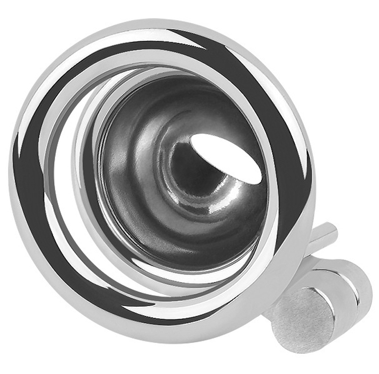 Kovový pás cudnosti Xtrem Lock 3,5 x 3,4 cm - M (kroužek 4,5 cm)