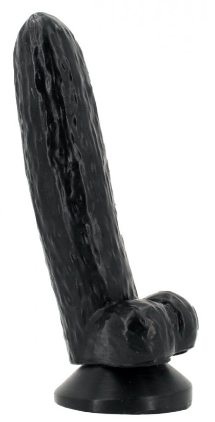 Černé dildo CUCUMDICK 16 x 4 cm ve tvaru okurky