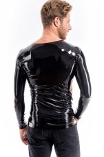Pánské latexové triko s dlouhým rukávem - pohled zezadu Pánské latexové triko s dlouhým rukávem - pohled zezadu