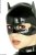 Latexová "Catwoman" maska s mačacími uškami