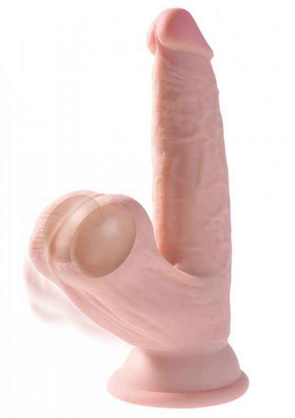 Realistic 3D Dildo Cock Swinging Balls 13 x 4,2 cm - gb30664