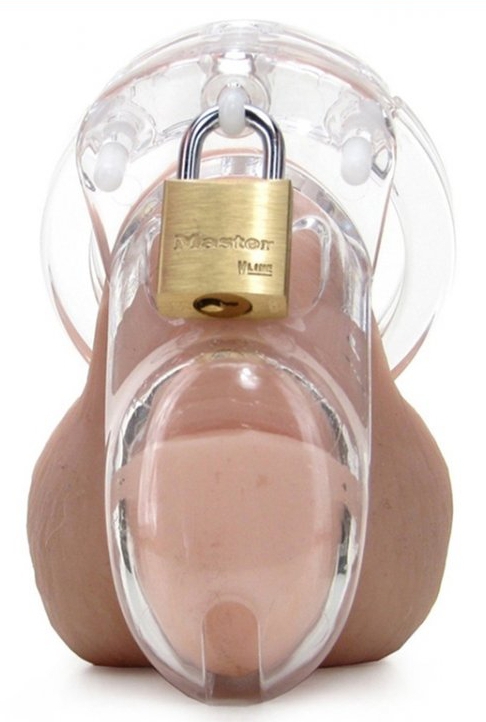 Pánsky pás cudnosti - transparentný (8 x 3,2 cm)