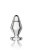 Metal anal plug for electrosex