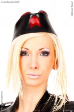 Latexová uniformní čepice (lodička)