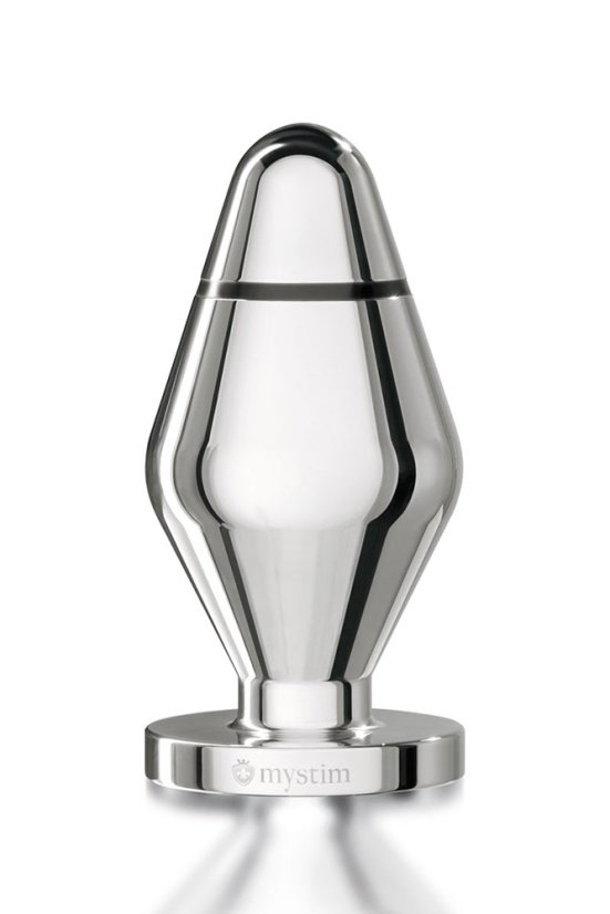 Metal anal plug for electrosex - Giant John XXL - extreme size