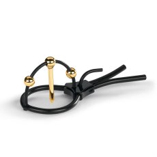 Silikonová objímka pro elektrostimulaci žaludu, s tyčinkou do penisu