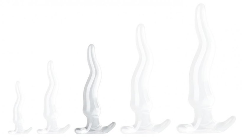 Anální kolík - Lieps transparent L 22 x 5 cm - gb42621